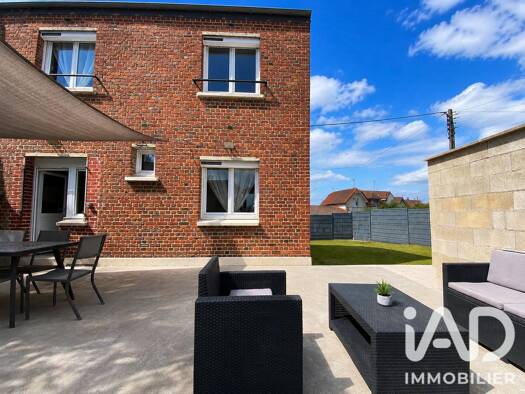 Maison à vendre 148 000 € 4 pièces 3 chambres 75 m² 242 m² de terrain Nord Gauchy 02430
