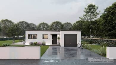 Maison de plain-pied à vendre 257 680 € 4 pièces 3 chambres 98 m² 780 m² de terrain Plonéis 29710
