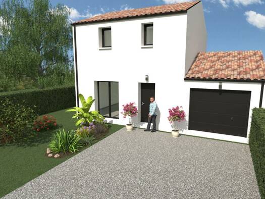 Terrain avec maison neuve à vendre 241 200 € 5 pièces 3 chambres 76,8 m² 250 m² de terrain Geneston 44140