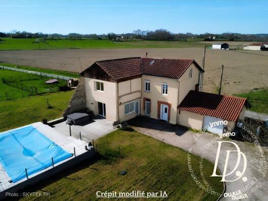 Maison à vendre 239 500 € 4 pièces 3 chambres 168 m² 6 990 m² de terrain Trie-sur-Baïse 65220