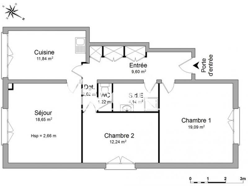 Maison à louer, 79m², BLAYE LES MINES