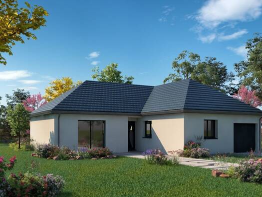Terrain avec maison neuve à vendre 231 085 € 4 pièces 3 chambres 92,4 m² 577 m² de terrain Tourville-sur-Sienne 50200