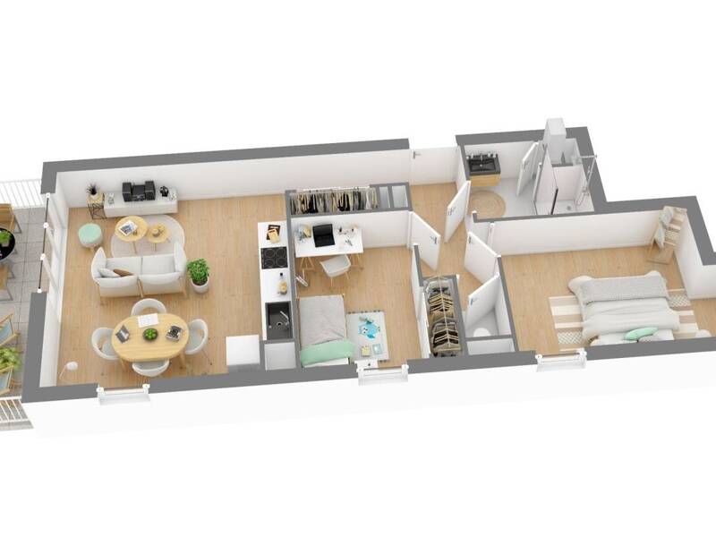 Maison à louer, 62m², MONTOIR DE BRETAGNE