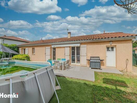 Maison de plain-pied à vendre 354 000 € 4 pièces 3 chambres 114 m² 325 m² de terrain Anse 69480