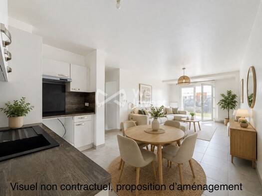Appartement à vendre 189 000 € 2 pièces 1 chambre 52 m² RDC/2 Vert Galant Tremblay-en-France 93290