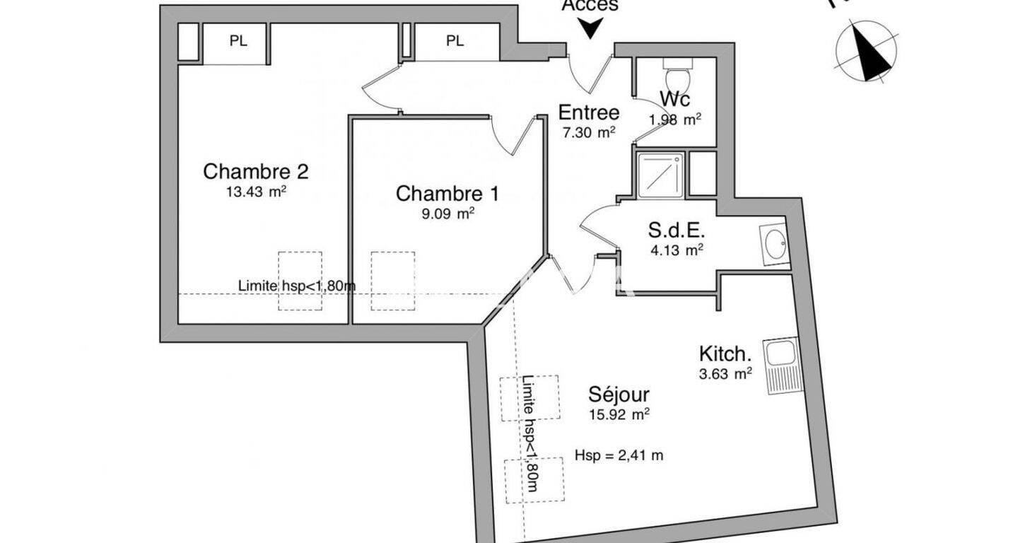 Maison à louer, 55m², MANTES LA JOLIE