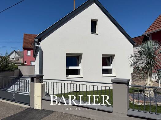 Maison de plain-pied à vendre 336 000 € 3 pièces 2 chambres 77,49 m² 190 m² de terrain Est Souffelweyersheim 67460