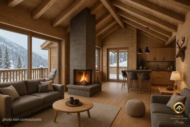 Chalet à vendre - Neuf 389 000 € 4 pièces 3 chambres 81 m² 300 m² de terrain Planay 73350