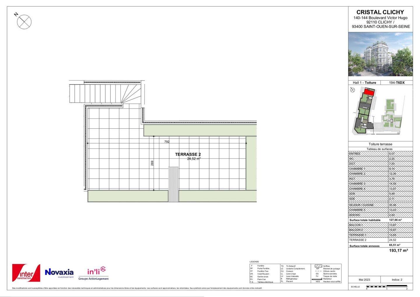 Maison à louer, 126m², CLICHY