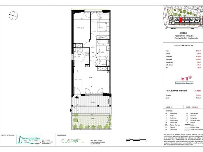 Maison à louer, 66m², STAINS