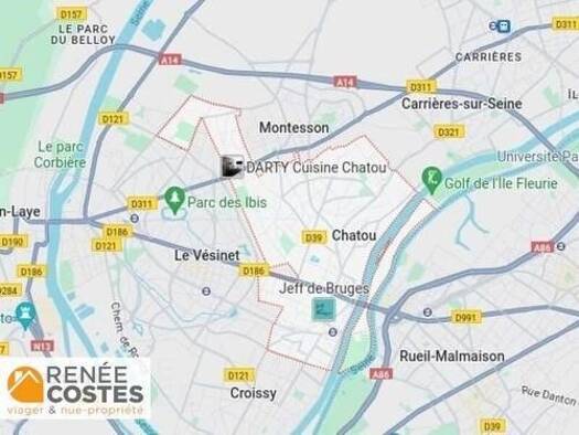 Maison en viager occupé Bouquet 59 955 € 2 pièces 1 chambre 52 m² 119 m² de terrain Les Castors Chatou 78400