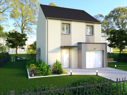 Terrain avec maison neuve à vendre 387 444 € 5 pièces 3 chambres 79,4 m² 345 m² de terrain Rubis Longjumeau 91160