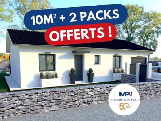 Terrain avec maison neuve à vendre 213 000 € 4 pièces 3 chambres 79 m² 300 m² de terrain Marlieux 01240