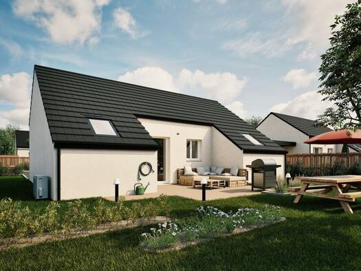 Terrain avec maison neuve à vendre 166 339 € 3 pièces 2 chambres 48,8 m² 1 800 m² de terrain Mesnils-sur-Iton 27240