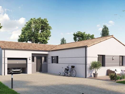Terrain avec maison neuve à vendre 279 138 € 5 pièces 4 chambres 120 m² 630 m² de terrain Saint-Denis-la-Chevasse 85170