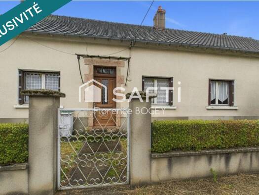 Maison de plain-pied à vendre 56 000 € 5 pièces 3 chambres 93 m² 8 900 m² de terrain Lussac-les-Églises 87360