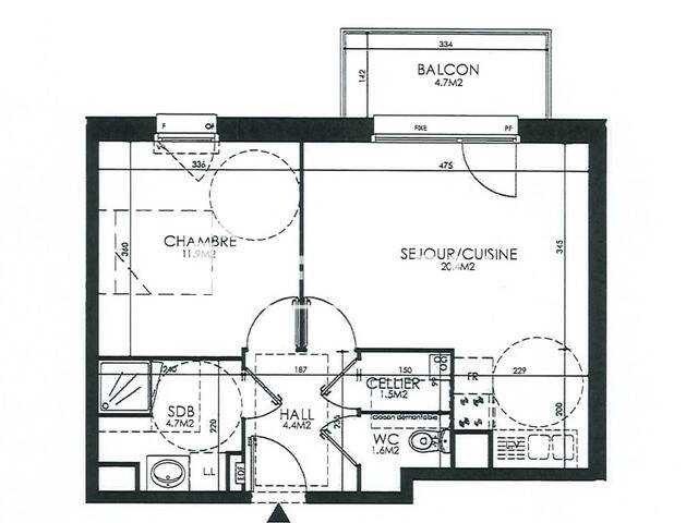 Maison à louer, 45m², ROUBAIX