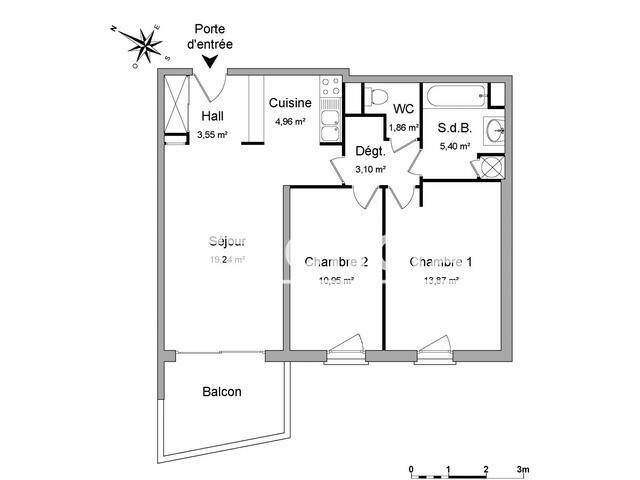 Maison à louer, 63m², BEZIERS