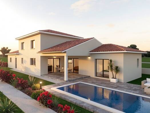 Terrain avec maison neuve à vendre 330 000 € 5 pièces 4 chambres 145 m² 1 467 m² de terrain Sermoyer 01190