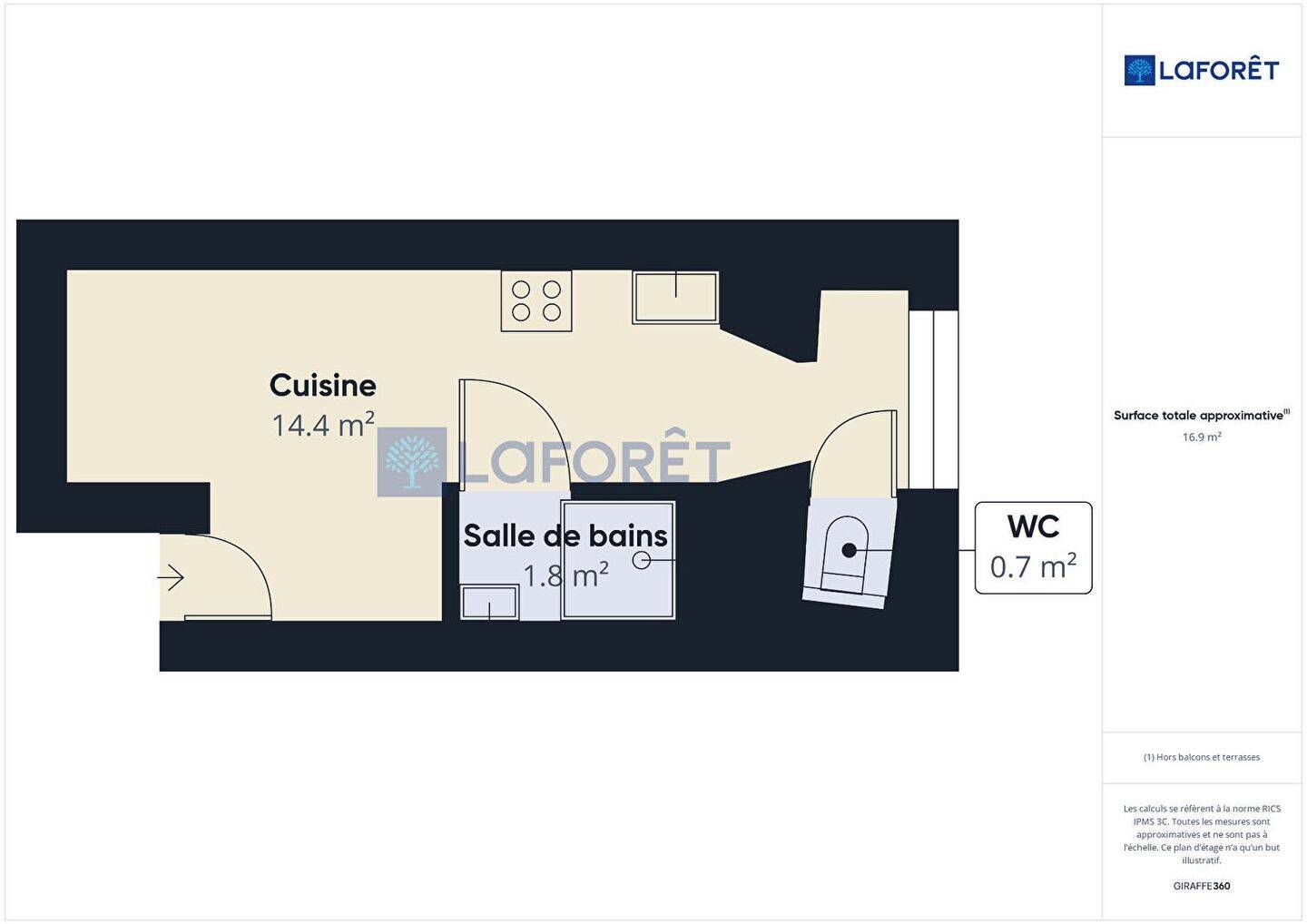 Maison à louer, 17m², AJACCIO
