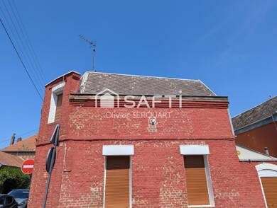 Maison à vendre 31 000 € 3 pièces 2 chambres 50 m² 38 m² de terrain Saint Martin-Cité des Aviateurs Saint-Quentin 02100