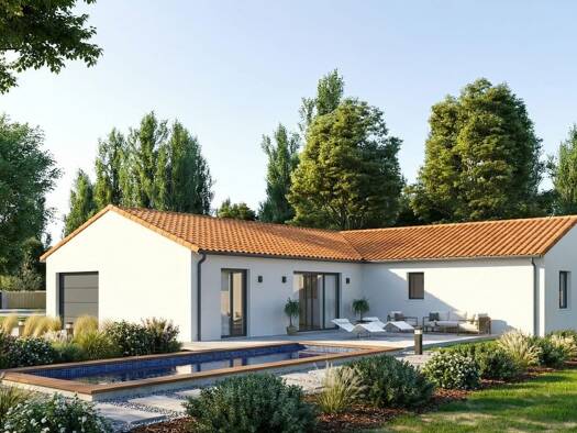 Terrain avec maison neuve à vendre 218 354 € 5 pièces 4 chambres 109 m² 1 251 m² de terrain Est Blanzy 71450