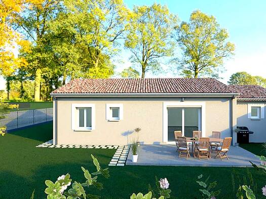 Terrain avec maison neuve à vendre 259 000 € 4 pièces 3 chambres 90 m² 450 m² de terrain Le Centre Courthézon 84350