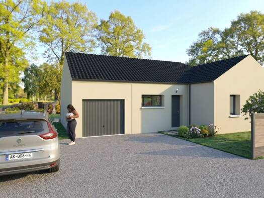 Terrain avec maison neuve à vendre 229 000 € 4 pièces 3 chambres 75 m² 295 m² de terrain Pleugueneuc 35720