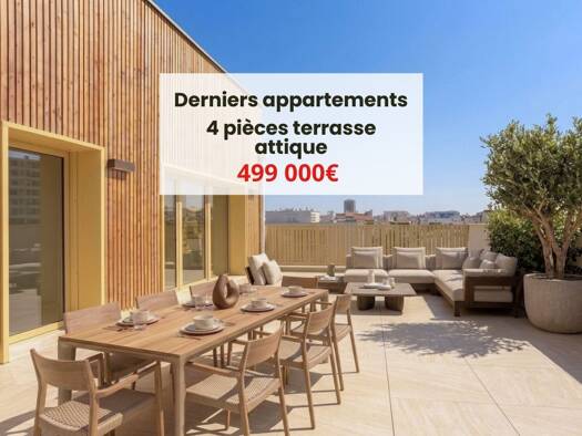 Appartement à vendre - neuf 226 000 € 1 pièce 29,01 m² 3ème étage Le Bachut Lyon 8ème arrondissement 69008