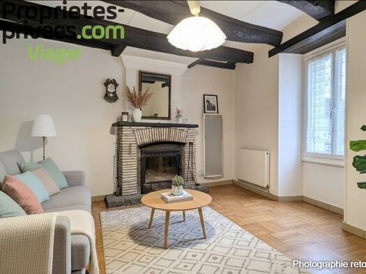 Maison en viager libre Bouquet 18 500 € 4 pièces 3 chambres 72 m² 80 m² de terrain Antogny-le-Tillac 37800