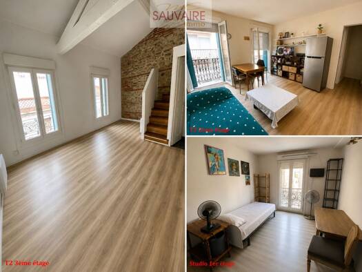 Immeuble à vendre 127 200 € 82,82 m² Clémenceau Perpignan 66000