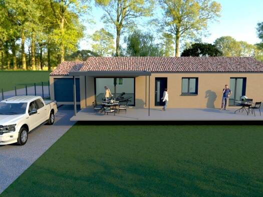 Terrain avec maison neuve à vendre 199 900 € 5 pièces 4 chambres 100 m² 1 850 m² de terrain Cournanel 11300