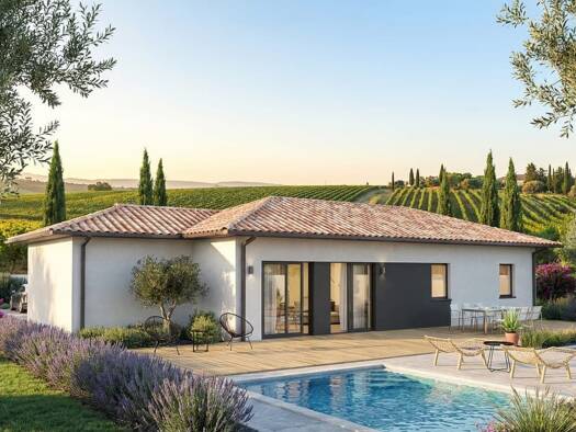 Terrain avec maison neuve à vendre 239 000 € 4 pièces 3 chambres 98 m² 1 299 m² de terrain Prudhomat 46130