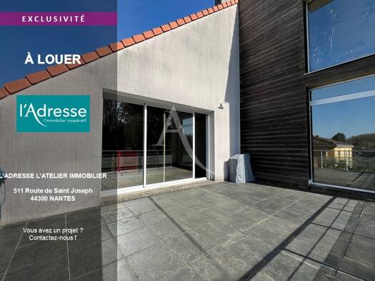 Appartement à louer 1 150 € 3 pièces 2 chambres 99 m² Étage 1/2 Nantes Erdre Nantes 44300