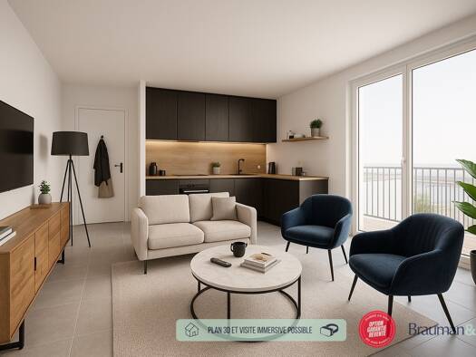 Appartement à vendre - neuf 296 000 € 3 pièces 64 m² RDC Thiverval-Grignon 78850