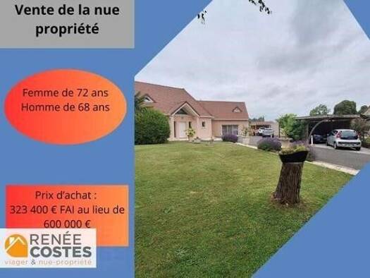 Maison en viager occupé Bouquet 323 400 € 9 pièces 6 chambres 220 m² 1 684 m² de terrain Waben 62180