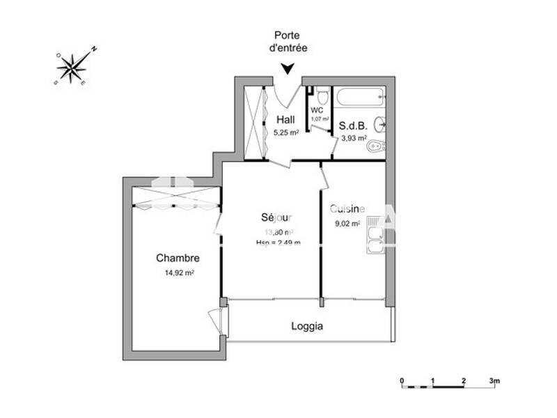 Maison à louer, 48m², PARIS 13E