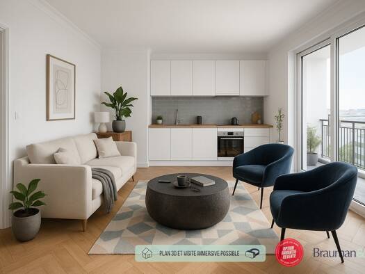 Appartement à vendre 193 150 € 1 pièce 27 m² 2ème étage Centre Nanterre 92000