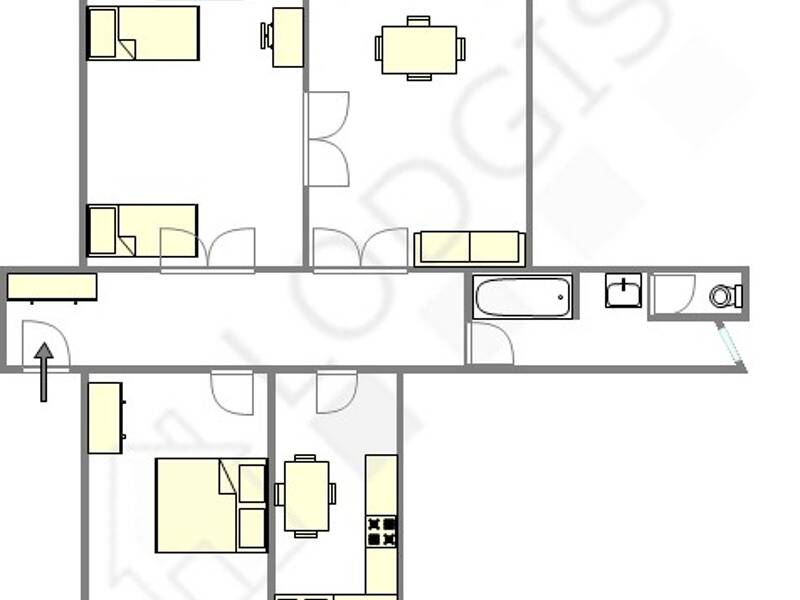 Maison à louer, 81m², PARIS 18E