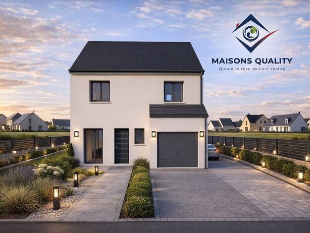 Terrain avec maison neuve à vendre 280 000 € 4 pièces 3 chambres 80 m² 400 m² de terrain La Corniche-Frot-Saint Faron-Clémenceau Meaux 77100