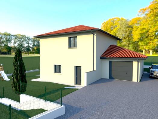 Terrain avec maison neuve à vendre 315 000 € 5 pièces 1 chambre 107 m² Crachier 38300