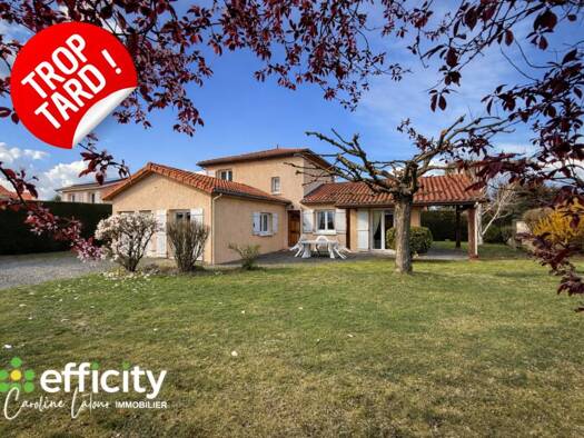 Maison à vendre 299 900 € 5 pièces 4 chambres 127 m² 801 m² de terrain Bourg Sud Veauche 42340