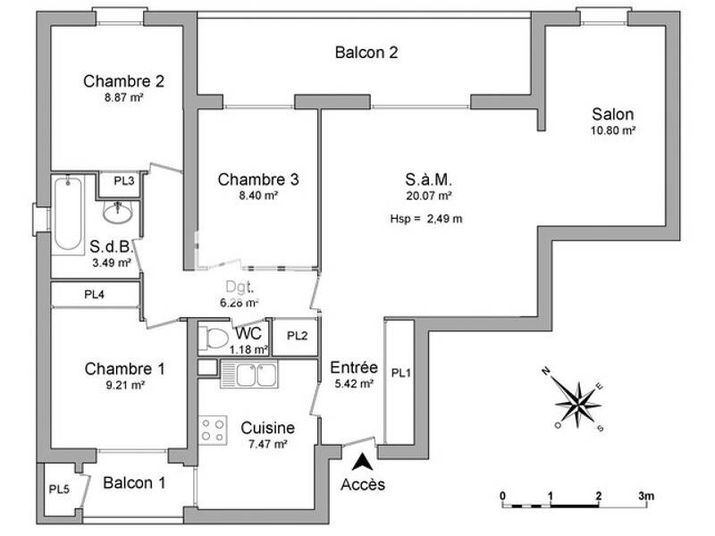 Maison à louer, 81m², SAINT MANDRIER SUR MER