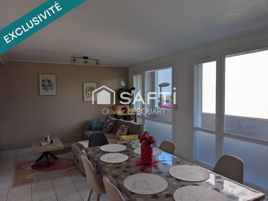 Appartement à vendre 72 000 € 4 pièces 3 chambres 76 m² Étage 1/2 Europe-Remicourt Saint-Quentin 02100