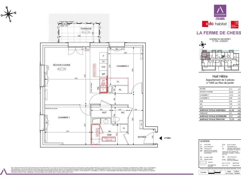 Maison à louer, 64m², CHESSY