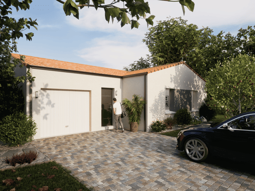 Terrain avec maison neuve à vendre 212 961 € 4 pièces 3 chambres 88 m² 531 m² de terrain Nuaillé 49340