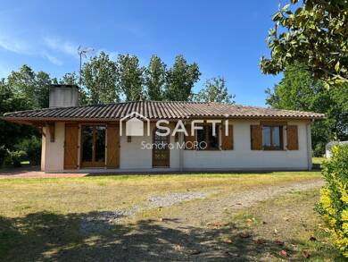 Maison de plain-pied à vendre 219 000 € 5 pièces 3 chambres 116 m² 6 419 m² de terrain La Reole 33190