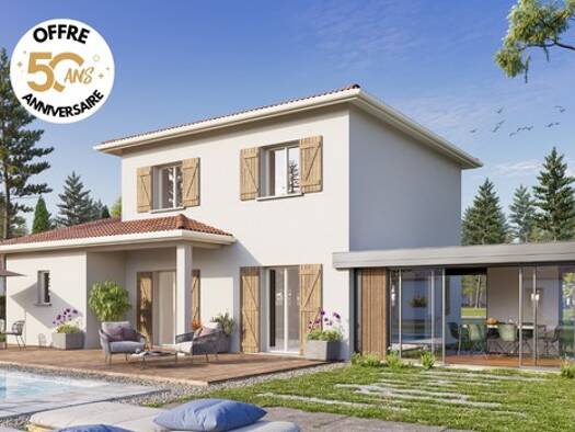 Terrain avec maison neuve à vendre 245 000 € 4 pièces 3 chambres 89 m² 300 m² de terrain Saint-Paul-de-Varax 01240