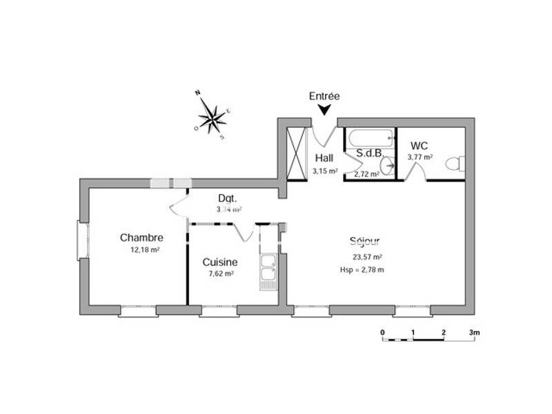 Maison à louer, 56m², BORDEAUX