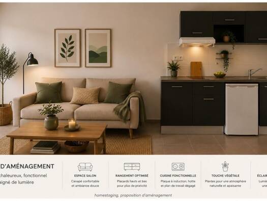 Appartement à vendre 95 000 € 2 pièces 1 chambre 38 m² Étage 3/3 Croix de Poumeyrac Béziers 34500